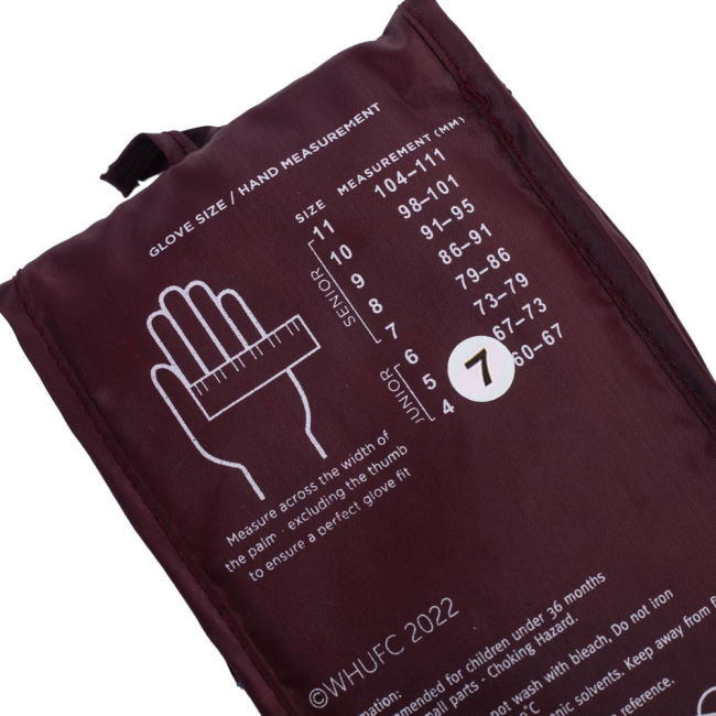 West Ham United FC Delta Goalkeeper Gloves Yths