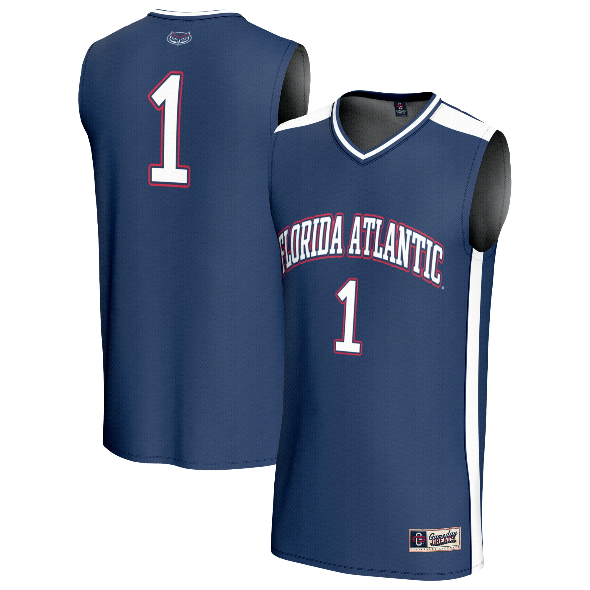 [NJP] Women's Florida Atlantic Owls GameDay Greats Lightweight Basketball Jersey - Navy