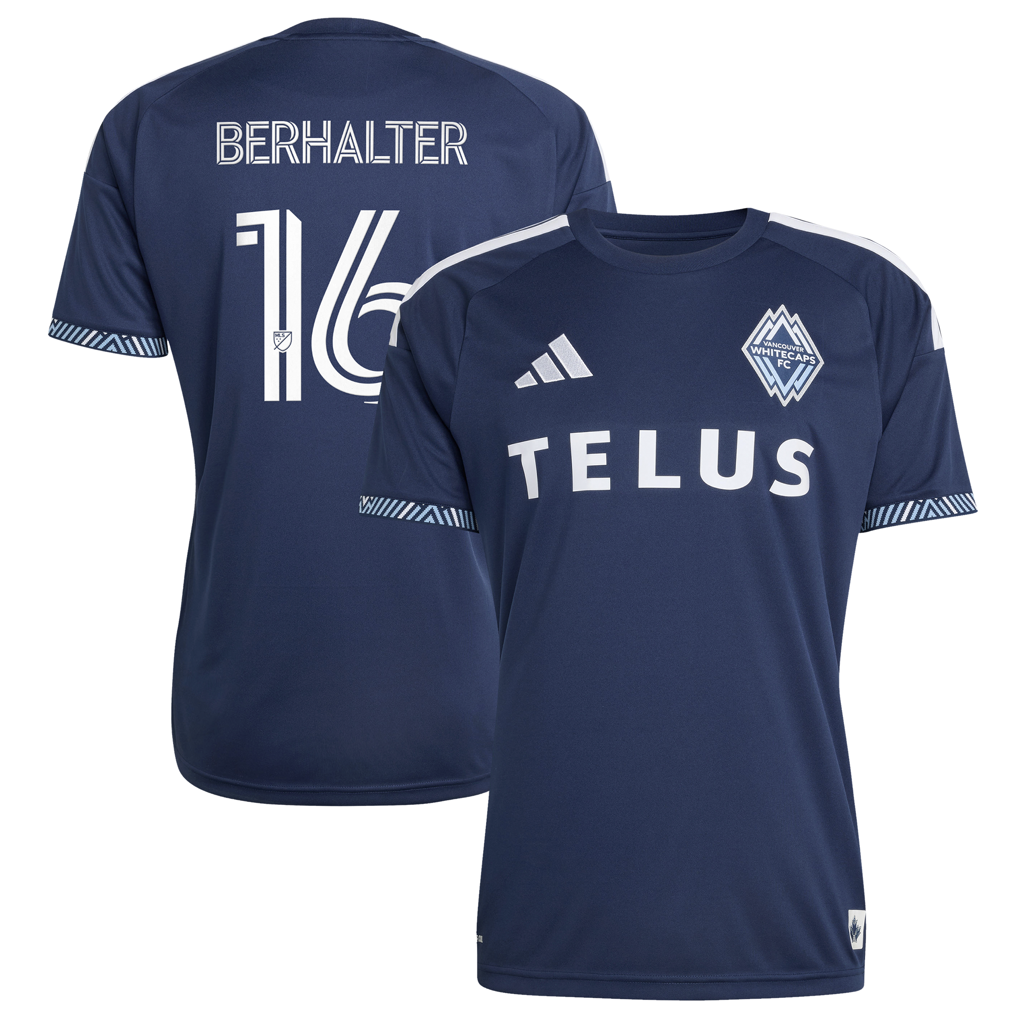 [SJH] Sebastian Berhalter Vancouver Whitecaps FC 2026 The Coastal Jersey Replica Jersey - Blue