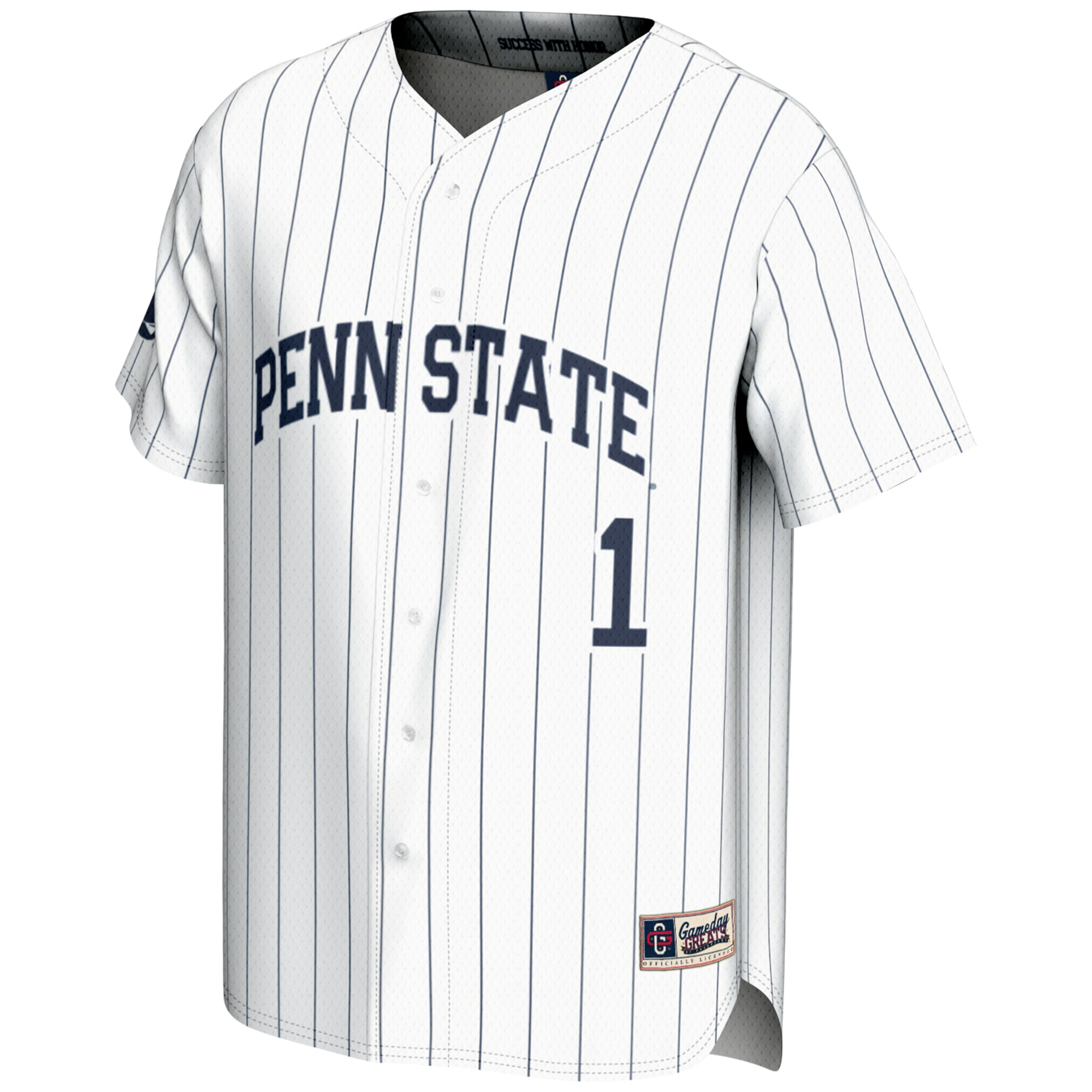 [NJP] Penn State Nittany Lions GameDay Greats Lightweight Baseball Fashion Jersey - White