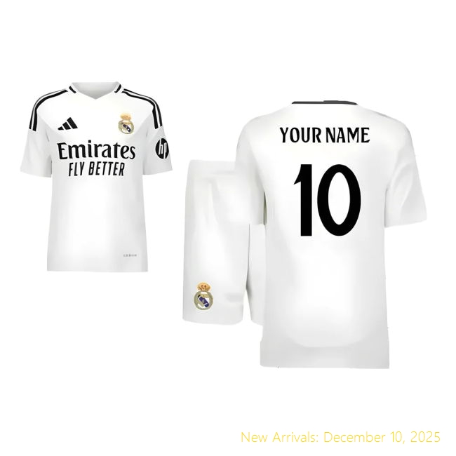 2024-2025 Real Madrid RM Official Home Youth Kit (Your Name)