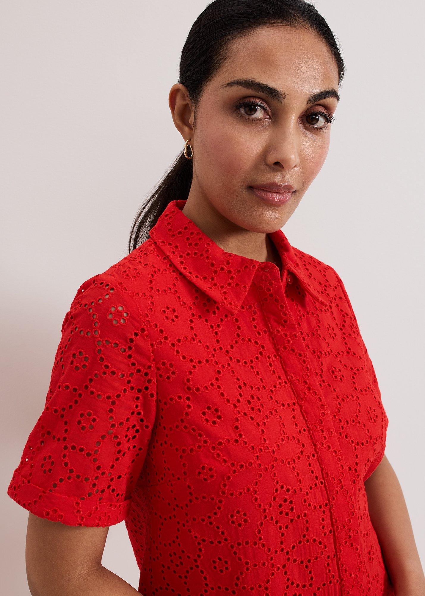 Petite Nicky Broiderie Dress