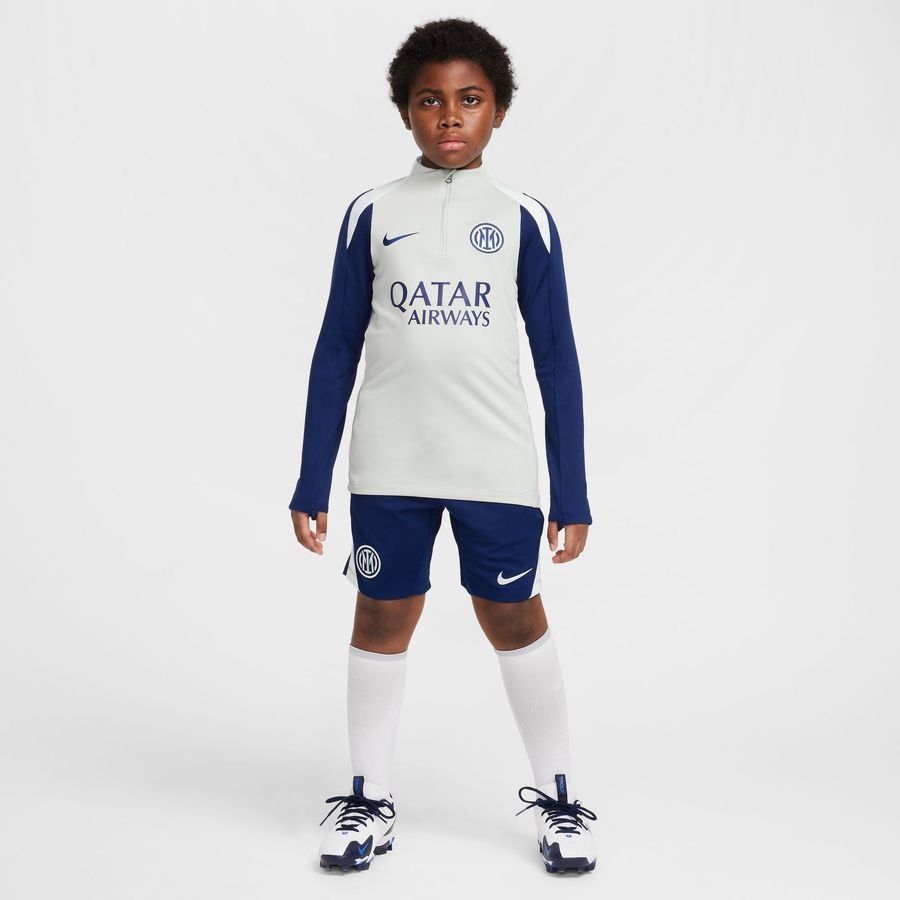 Inter Training Shirt Dri Fit Strike Drill Grey Haze/blue Void/ghost Aq