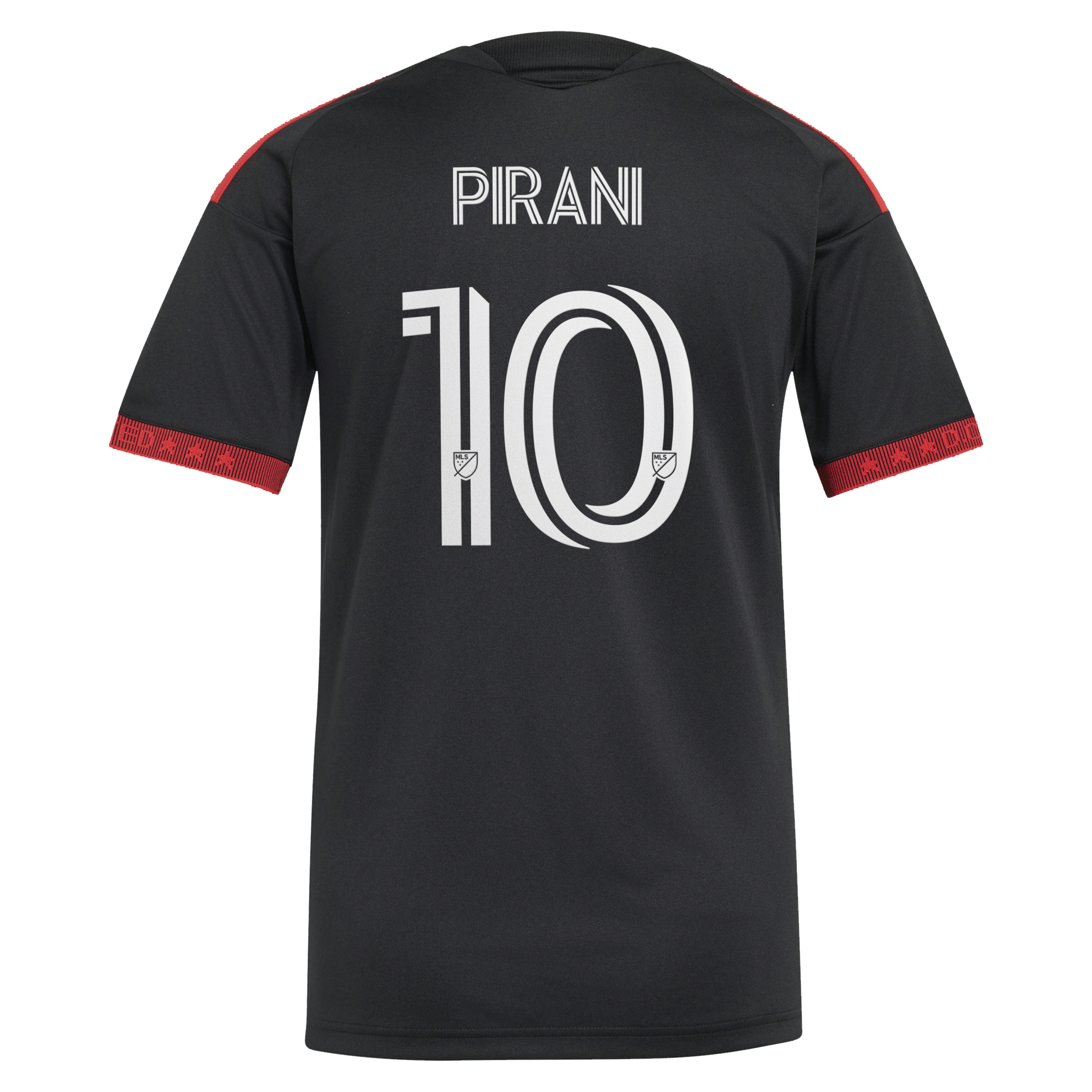 [SJH] Gabriel Pirani D.C. United Women's 2026 Black-and-Red Kit Replica Jersey - Black
