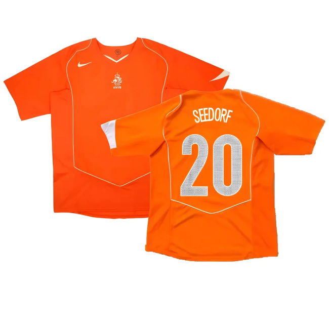 Seedorf 20 Professional Style Holland Home Pro Level Shirt 2004-2005