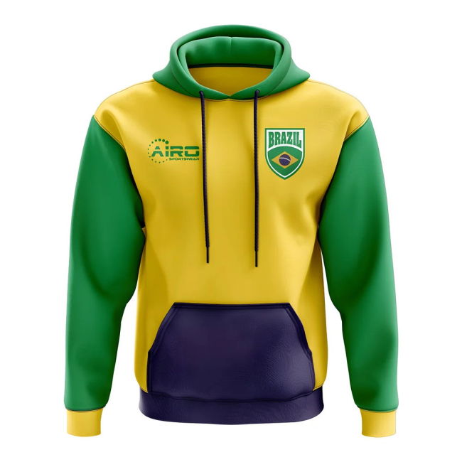 National Brazil Concept Country Football Hoody (Yellow)