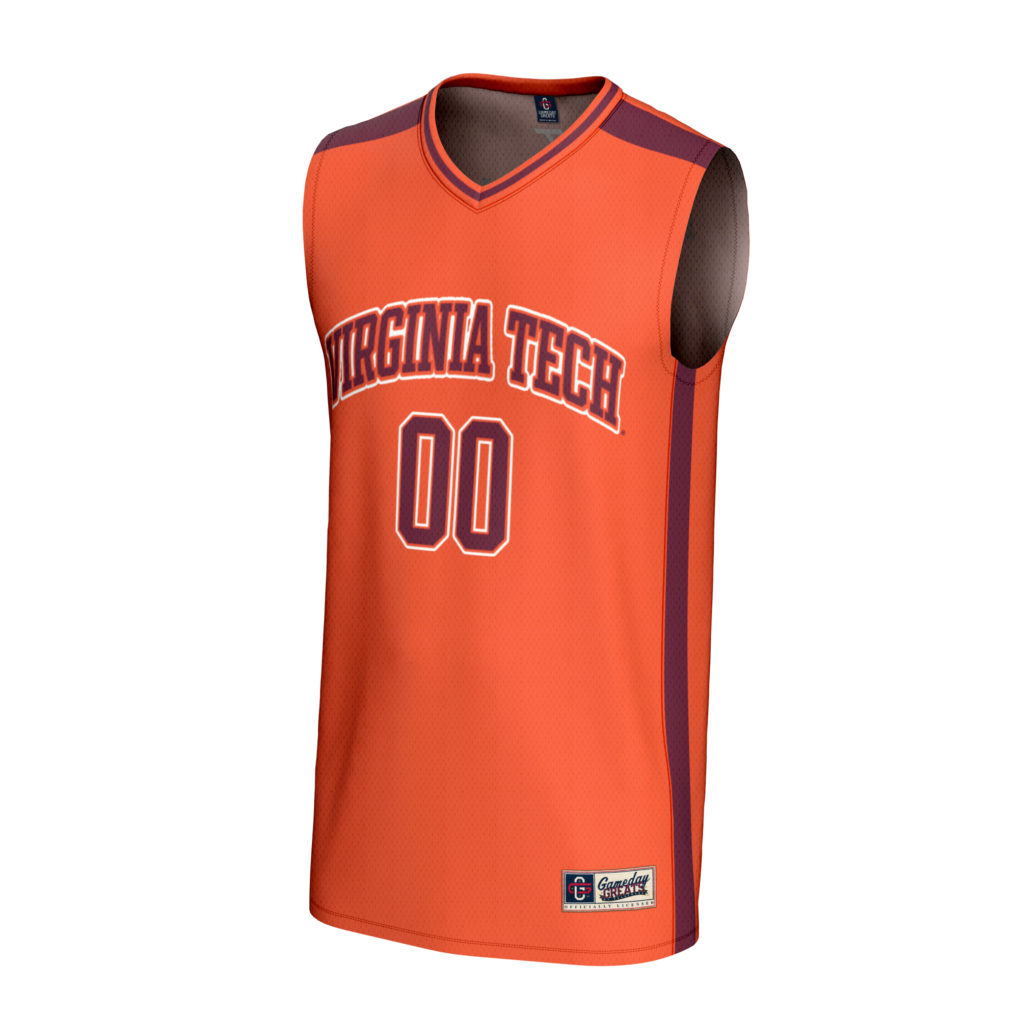 [DDG] Virginia Tech Hokies GameDay Greats NIL Pick-A-Player Lightweight Basketball Fashion Jersey - Orange