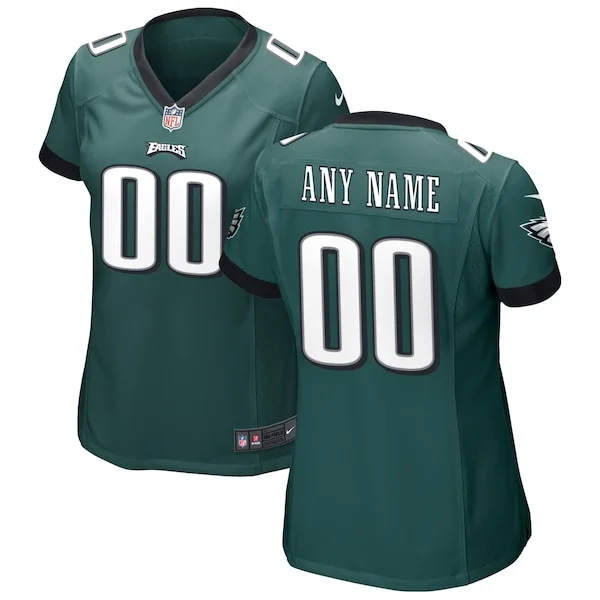 None Philadelphia Eagles Game Jersey - Green | NFL Player Jersey