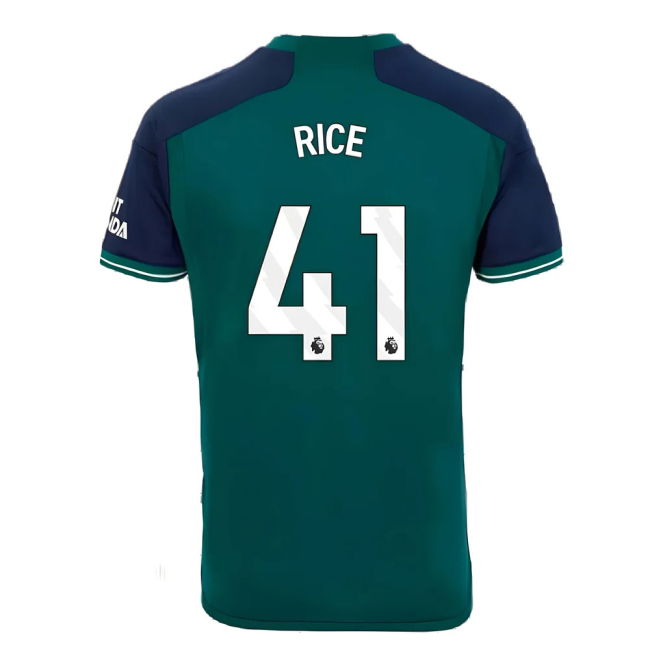 2023-20 Arsenal Third Soccer Shirt Rice #41 L S