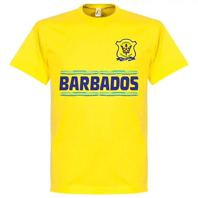 Premium-Quality World-Class Barbados Team T-Shirt - Yellow