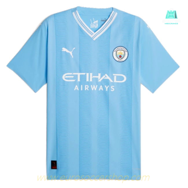 2023-2024 Man City Authentic Home Shirt (KOMPANY 4)