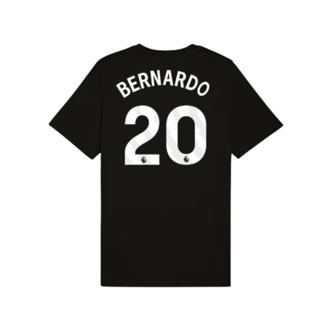 Authentic 2025-2026 Man City Ftbless Tee (black) (bernardo 20)