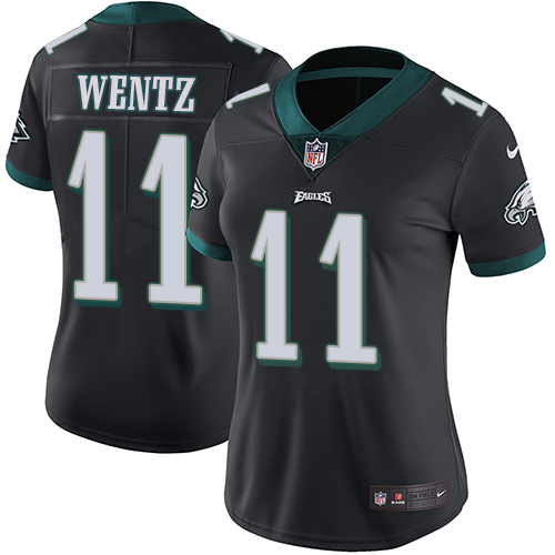 NFL PHI Eagles #11 Carson Wentz Limited Black Jersey - Fan Favorite