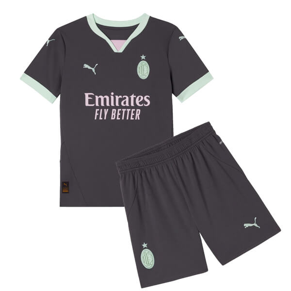 Kids AC Milan 2425 Third Kit ShirtShorts - Official Replica 18668