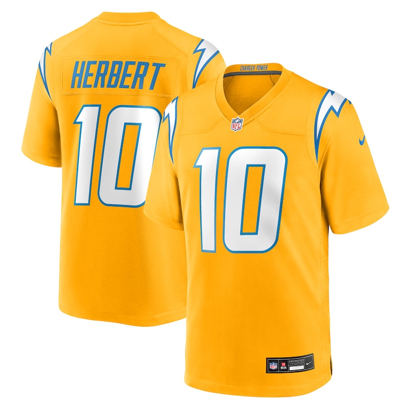 None Justin Herbert Los Angeles Chargers Great Value Authentic Jersey