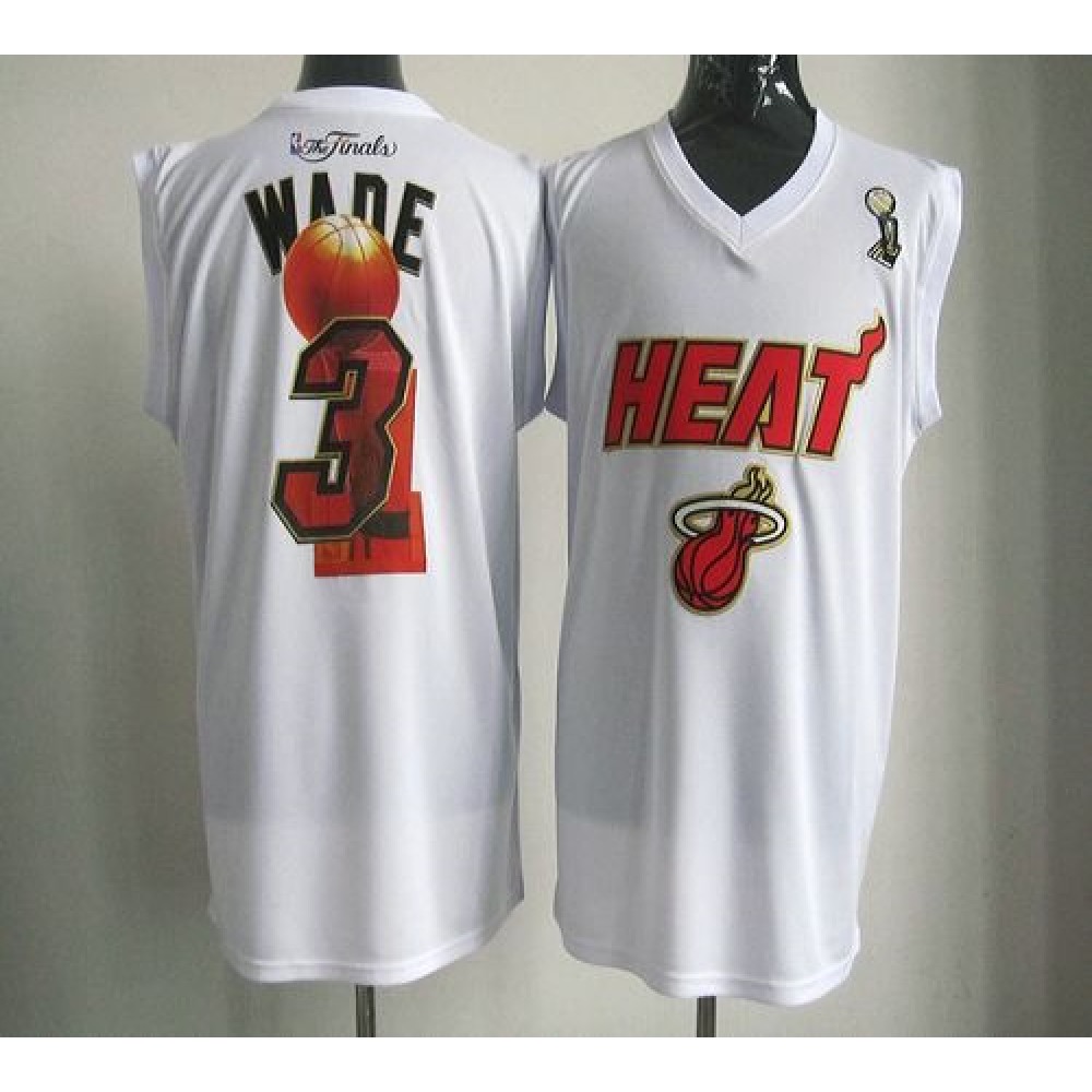 Fan Favorite Official Men's MIA #3 Dwyane White Basketball Jersey