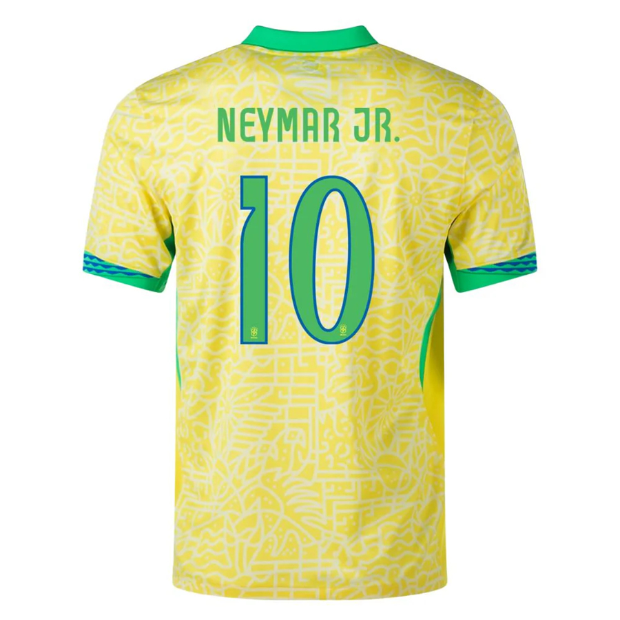 Authentic Kids Brazil 2022 Home Soccer Kit 10 Neymar ShirtShorts