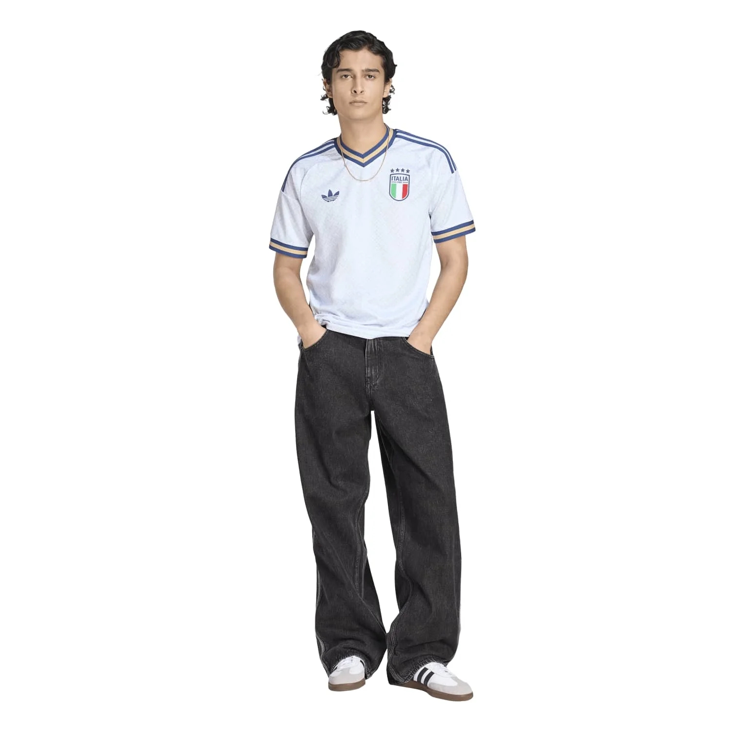 Italy 2026 Away Jersey Men's | CLIMACOOL+ Slim Fit Football Kit Inspired by Celebration Suits