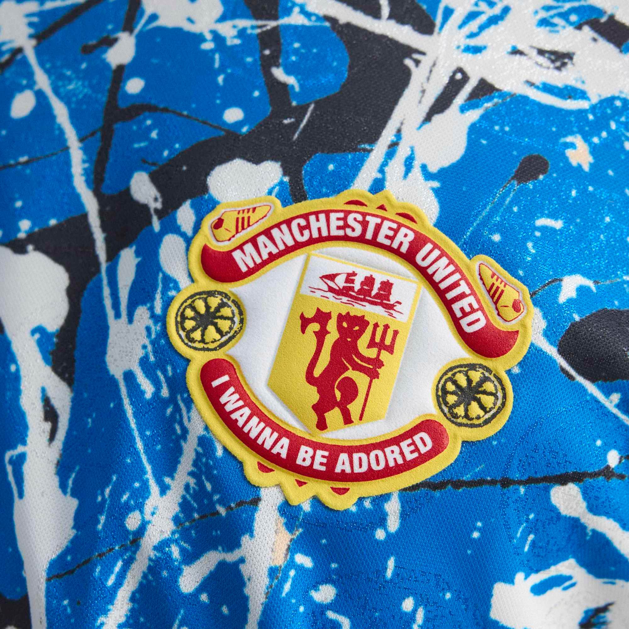 [SJH] Manchester United X Stone Roses Replica Jersey - Blue