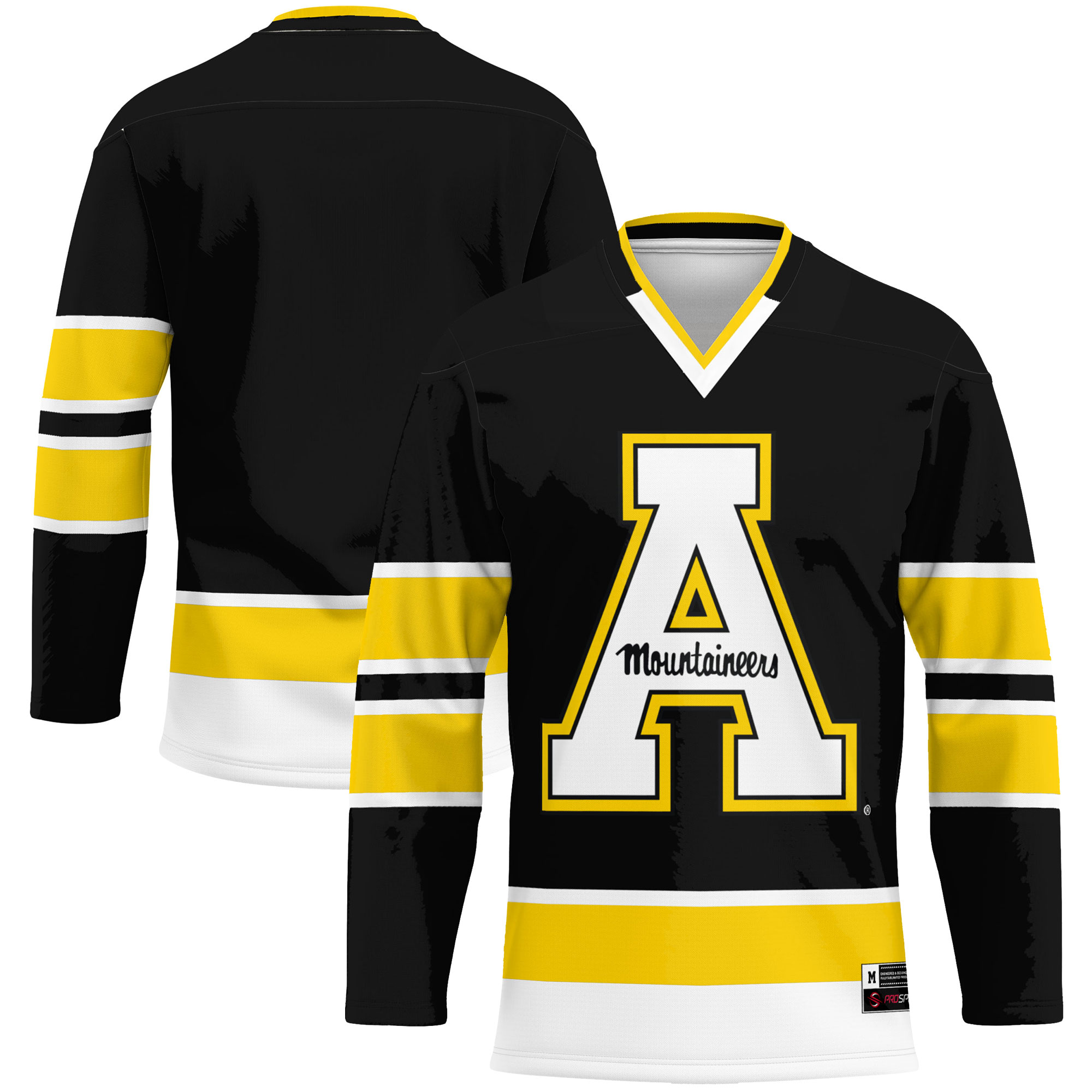[NJP] Youth Appalachian State Mountaineers GameDay Greats Hockey Jersey - Black