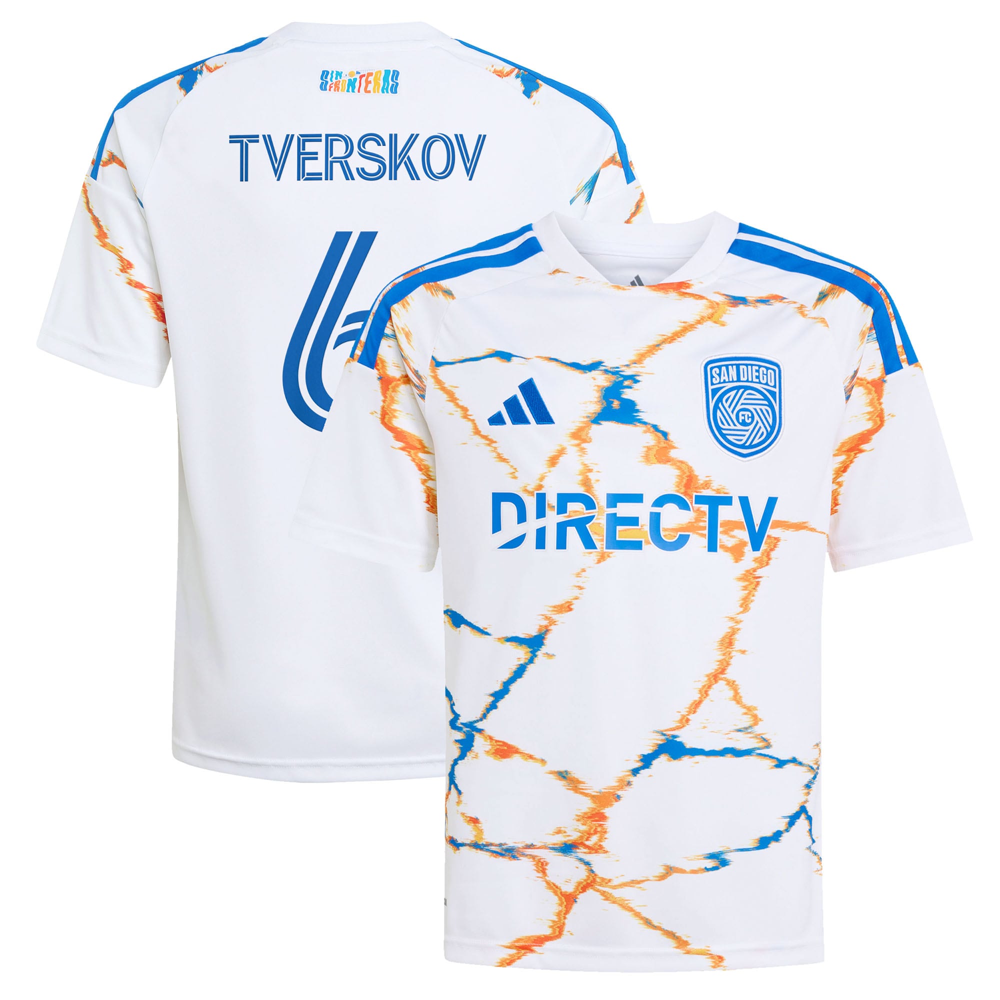 [SJH] Jeppe Tverskov San Diego FC Youth 2026 Unprecedented Unity Kit Replica Jersey - White