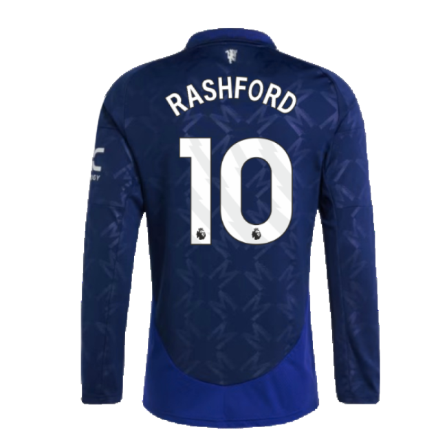 2024-2025 Man Utd Long Sleeve Away Kit (Rashford 10)