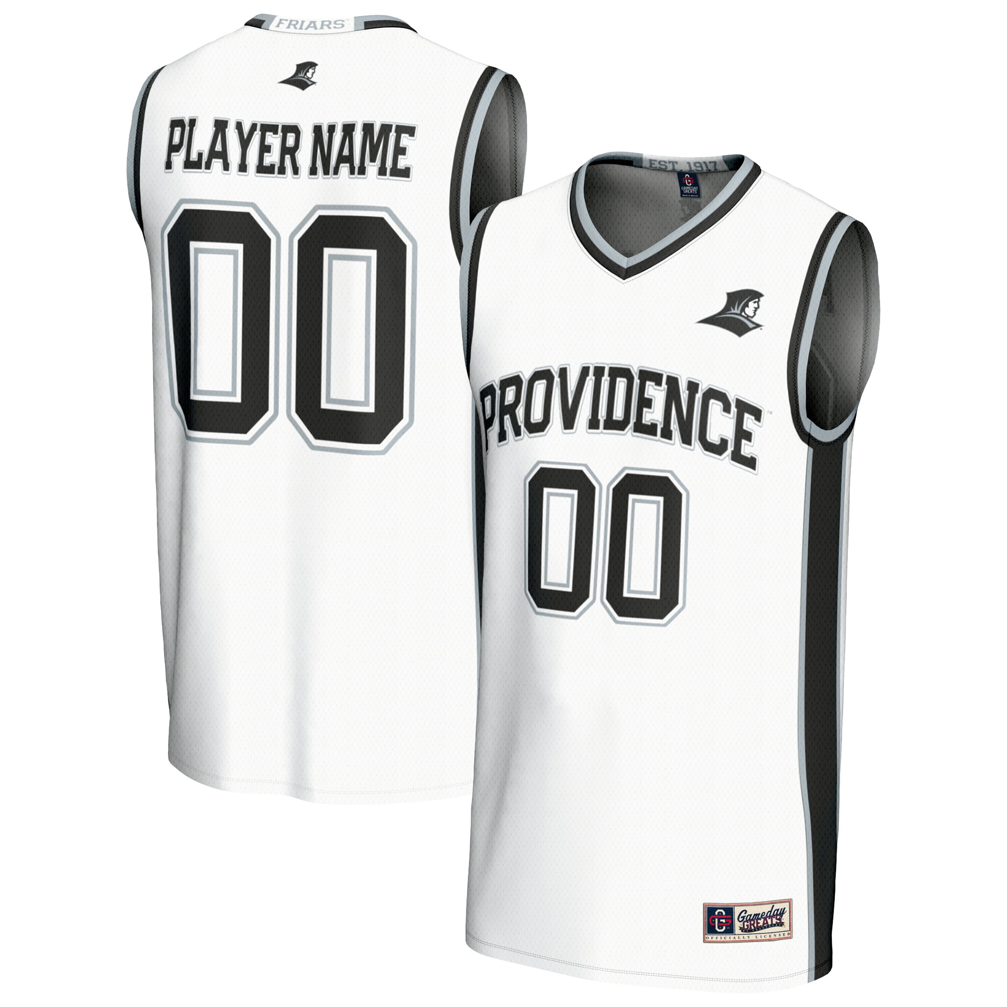 [NJP] Providence Friars GameDay Greats Unisex Lightweight Collegiate Women's Basketball NIL Pick-A-Player Fashion Jersey - White