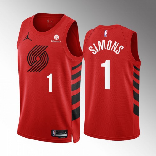 Trail Blazers Red Trail Blazers #1 Nike Jersey - Basketball Jersey
