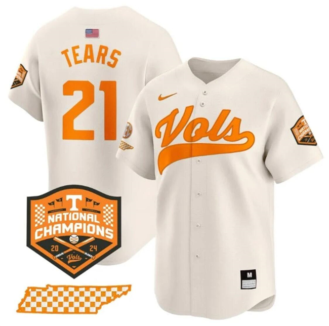 Men's None Game 2024 game day Kavares Tears #21 team authorized Jersey
