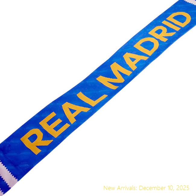 2025-2026 Real Madrid RM Premium Quality Third Scarf (Blue) -