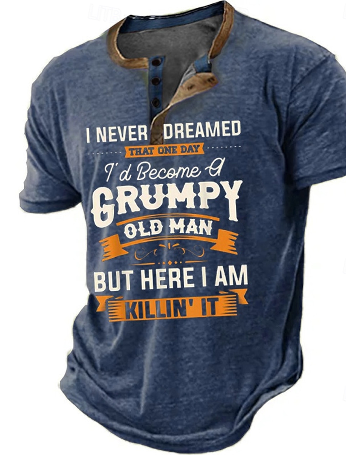 Men's Short Sleeve Graphic T-Shirt with Funny Aging Quote: 
