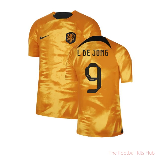 2022-2023 Holland Home Dri-Fit ADV Match Shirt (L De Jong 9)
