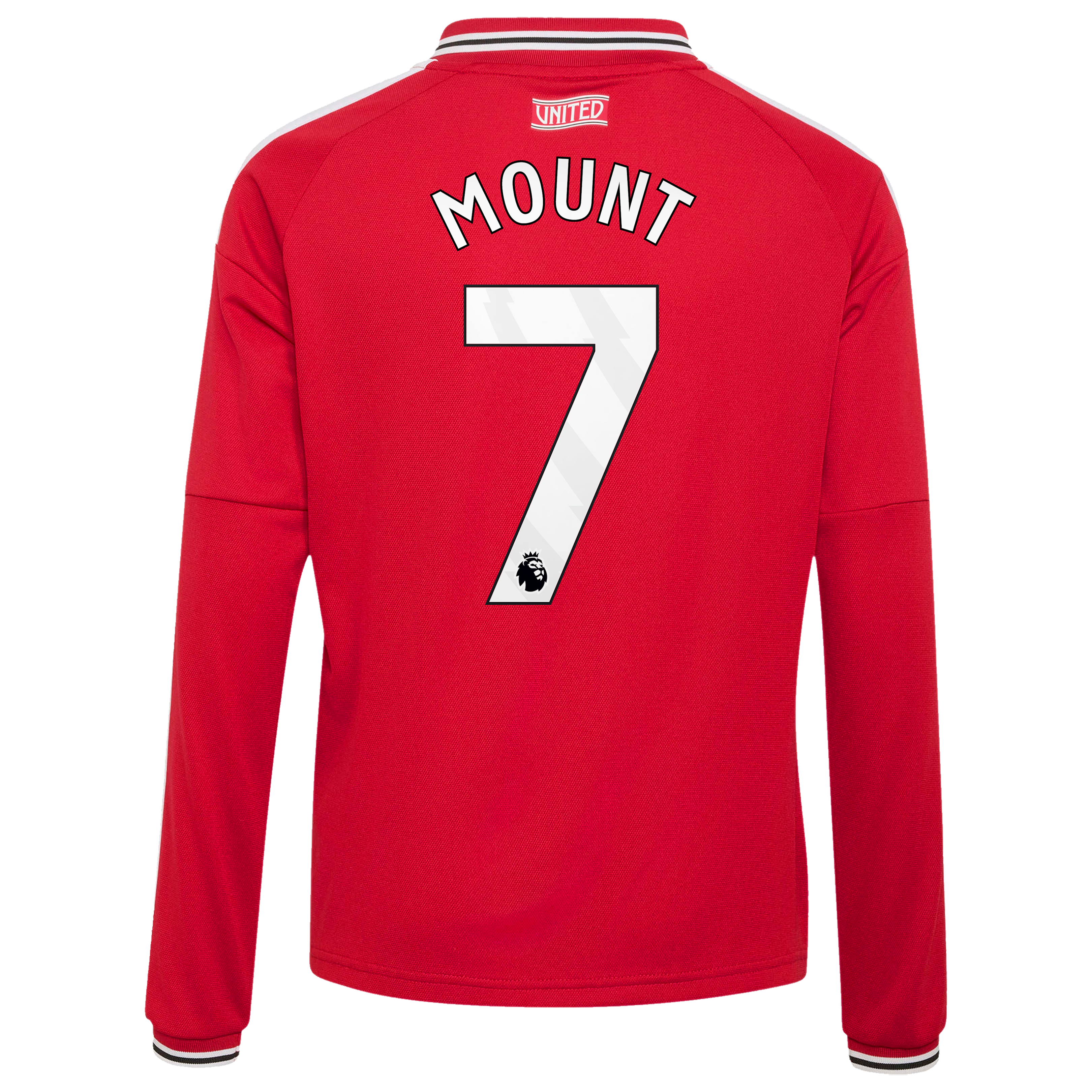 [ESK] Mason Mount Manchester United Youth 2026/27 Home Replica Long Sleeve Jersey - Red