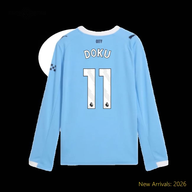Manchester City 2024-25 Home Fan Version For Kids (Doku Match Day Shirt