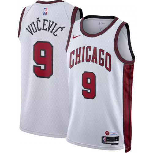 Chicago Bulls Nikola #9 Limited Stock Game Jersey Modern Design