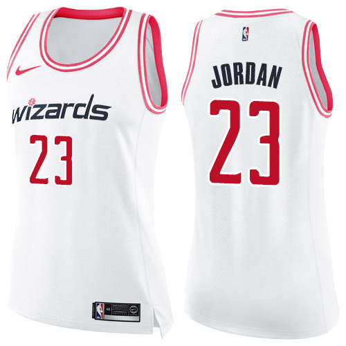 CHA White Nike W. Wizards #23 NBA Jersey Game Day Wear NBA Fan Apparel