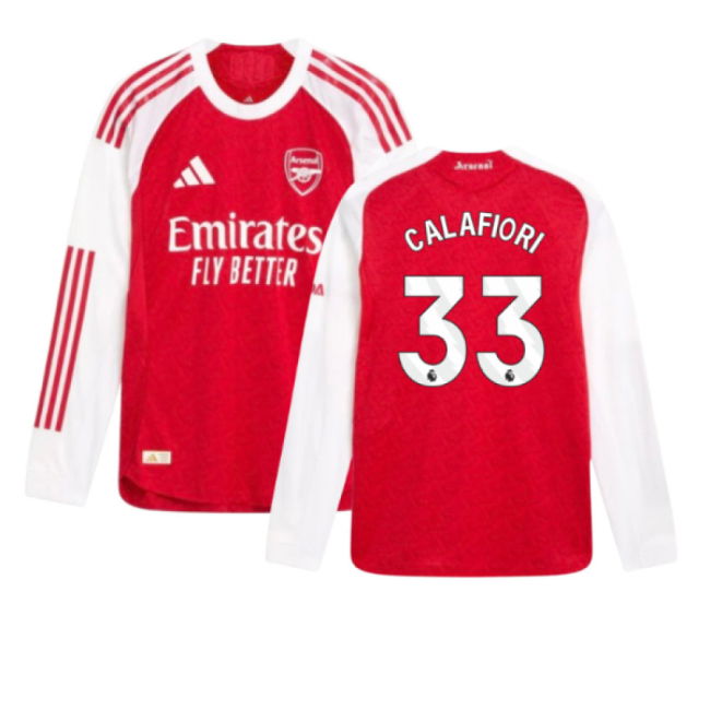 Arsenal Home Football Jersey 2025-20 - Calafiori #33 L M S