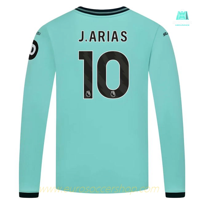 2025-2026 Wolves Long Sleeve Away Shirt (Kids) (J.Arias 10)