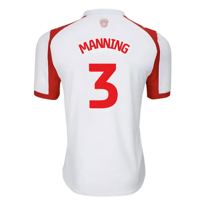 Kids Official 2025-2026 Southampton EPL Home Uniform (Manning 3)