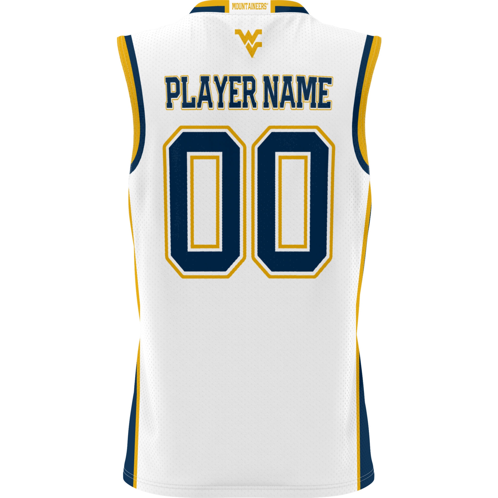 [NJP] West Virginia Mountaineers GameDay Greats Lightweight NIL Pick-A-Player Men's Basketball Jersey - White