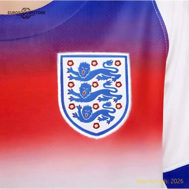 England Home Fan Version Womens Football Jersey Football Fan Apparel