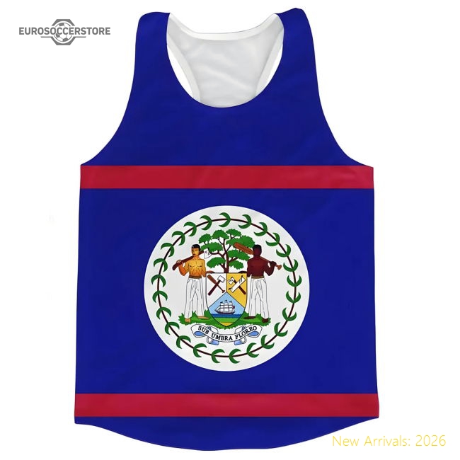 Exceptional Belize Flag Running Vest - Premium Collection