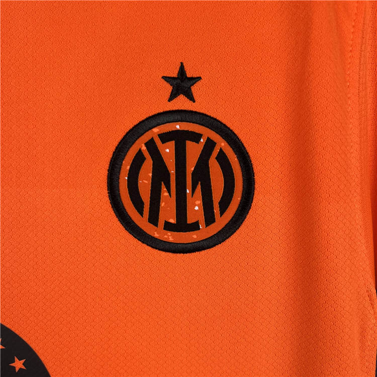 2324 Inter Milan Third Orange Soccer Jersey Football Shirt - Official