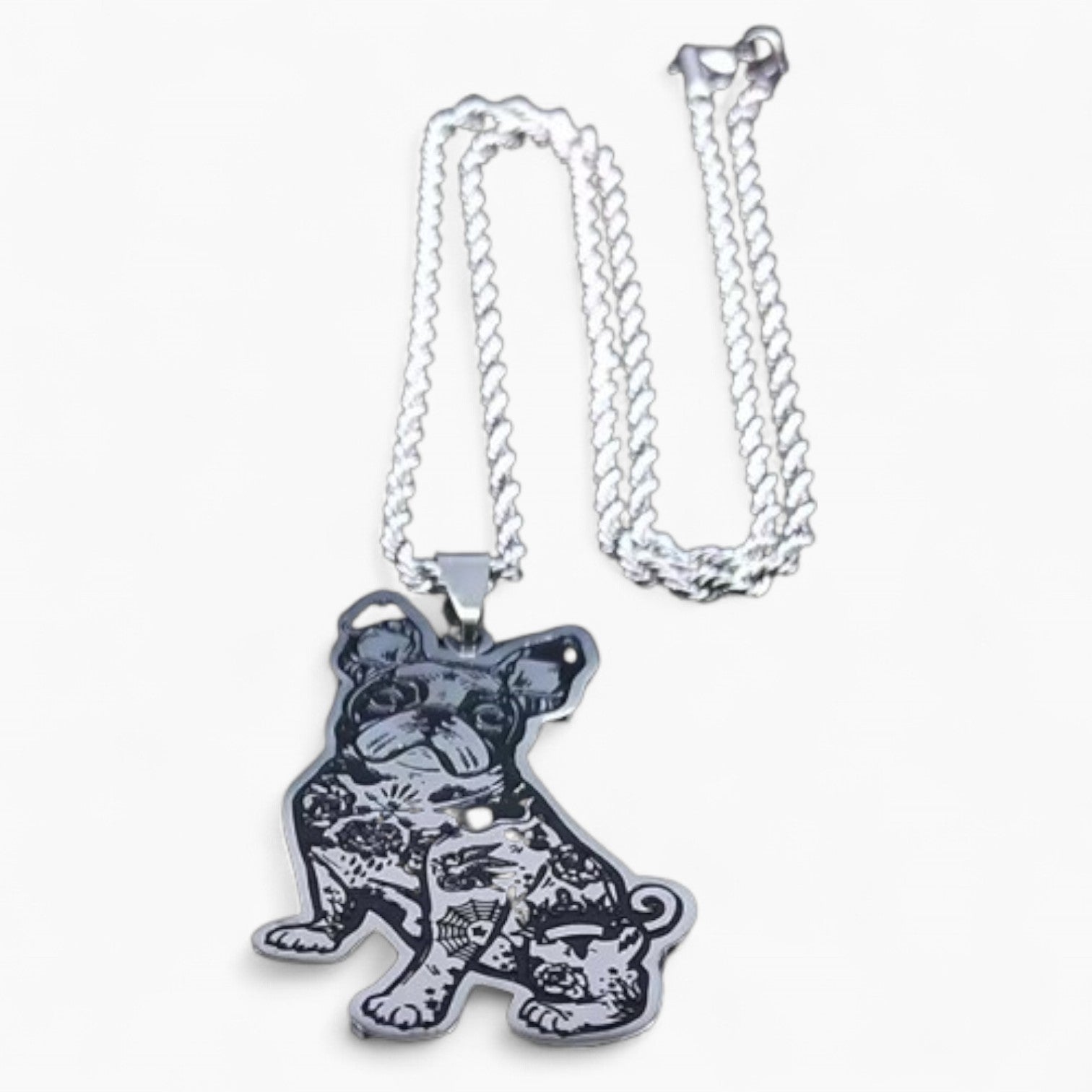 Everyday Gothpaw French Bulldog Necklace Gothic – Dark & Stylish Bull...