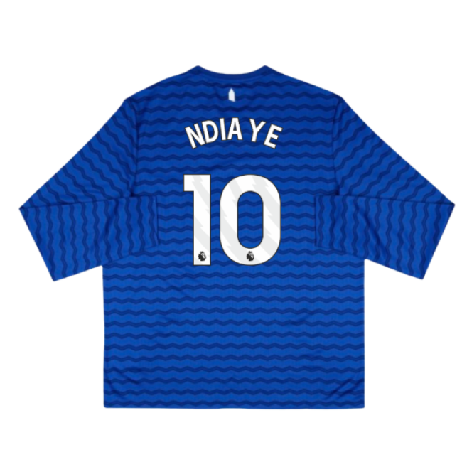 Official 2025-2026 Everton Home Long Sleeve Shirt (ndiaye 10)