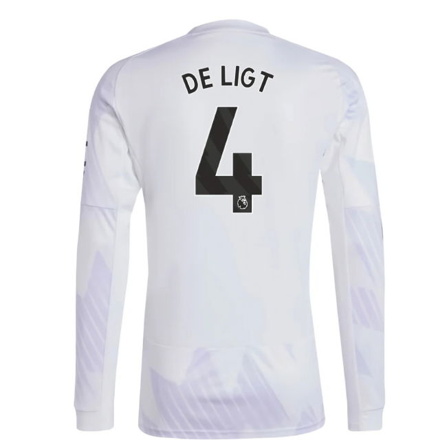 Replica Football Man Utd Long Sleeve Away Shirt De Ligt #4 Profess...