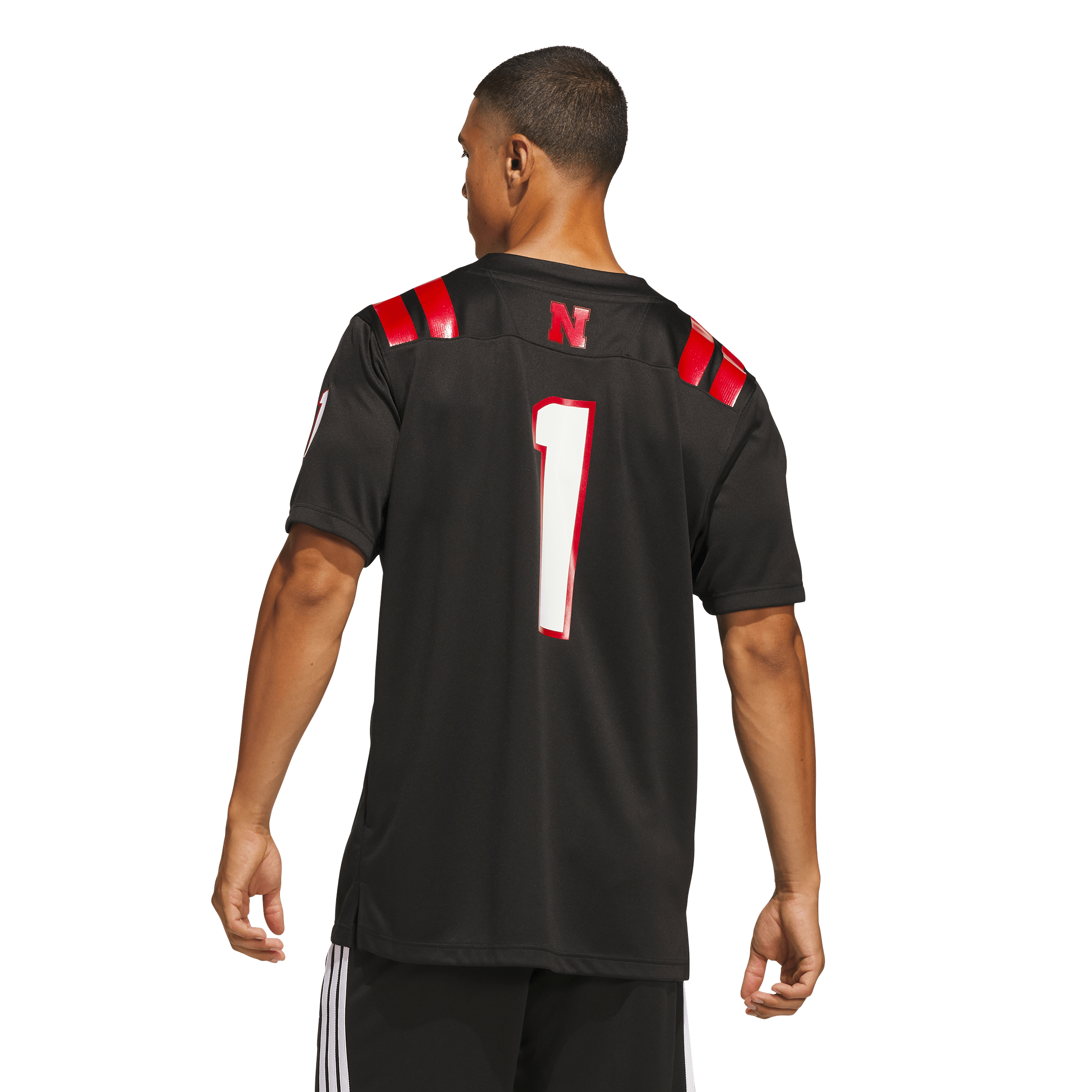 [NJP] Nebraska Huskers Our Red Burns Brighter Premier Strategy Jersey - Black