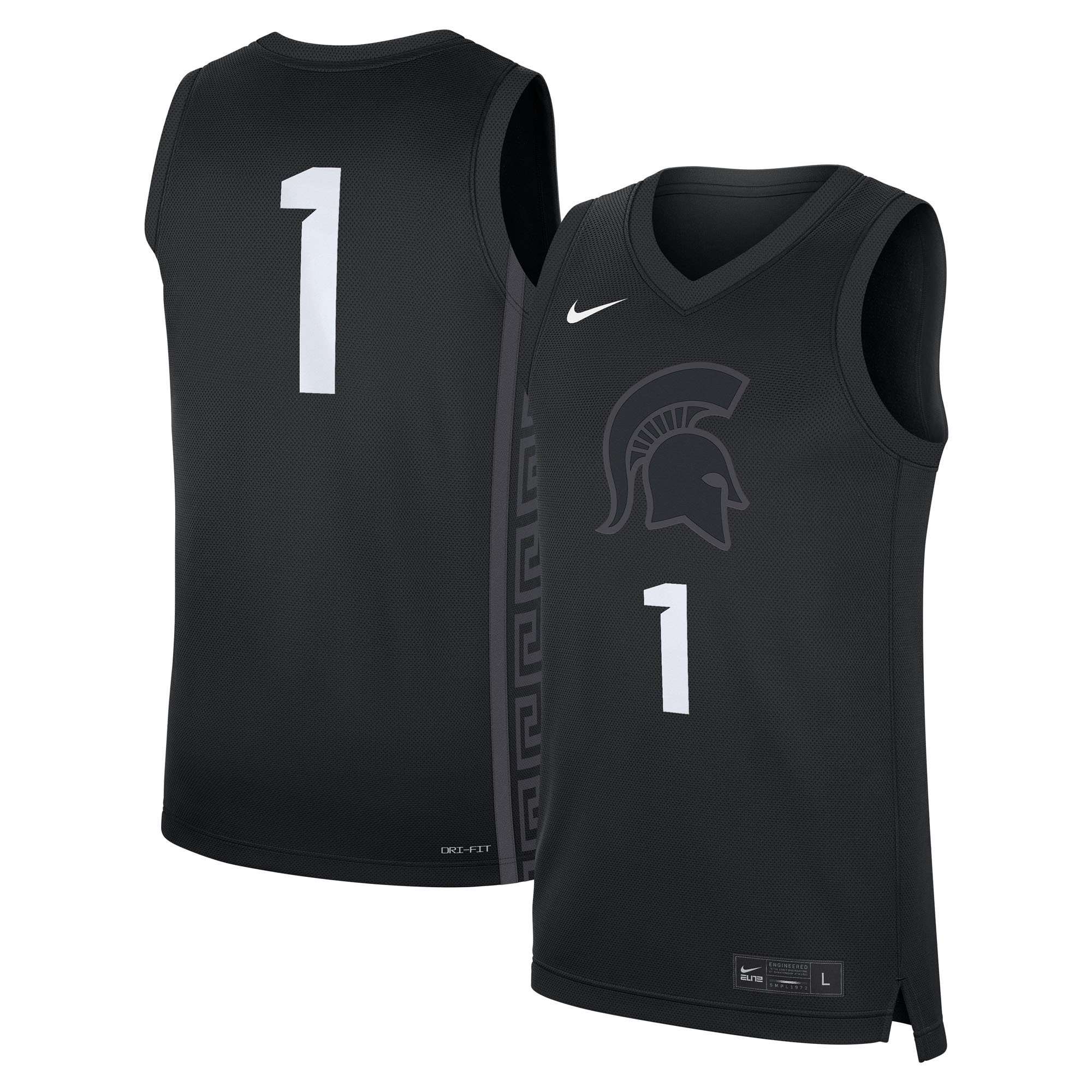 [NJP] Youth Michigan State Spartans Alternate Replica Jersey - Black