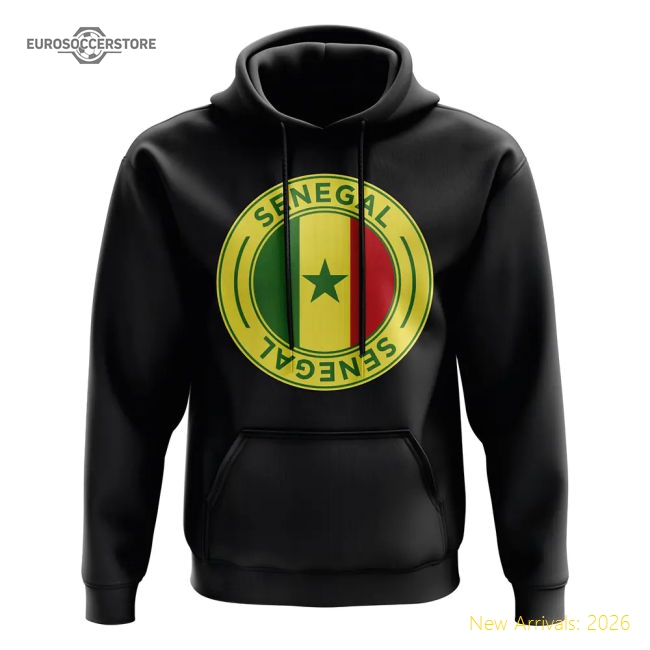 Premium Senegal National Team Football Badge Hoodie (black)