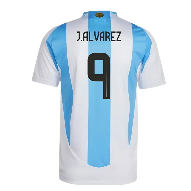 Athletic 2024-2025 Argentina Authentic Home Shirt (J.Alvarez 9)